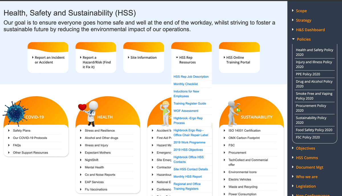 OfficeMax square tile collapsed