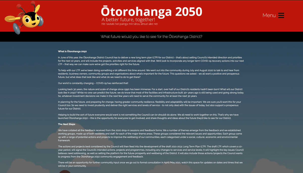Otorohanga District Council long term plan